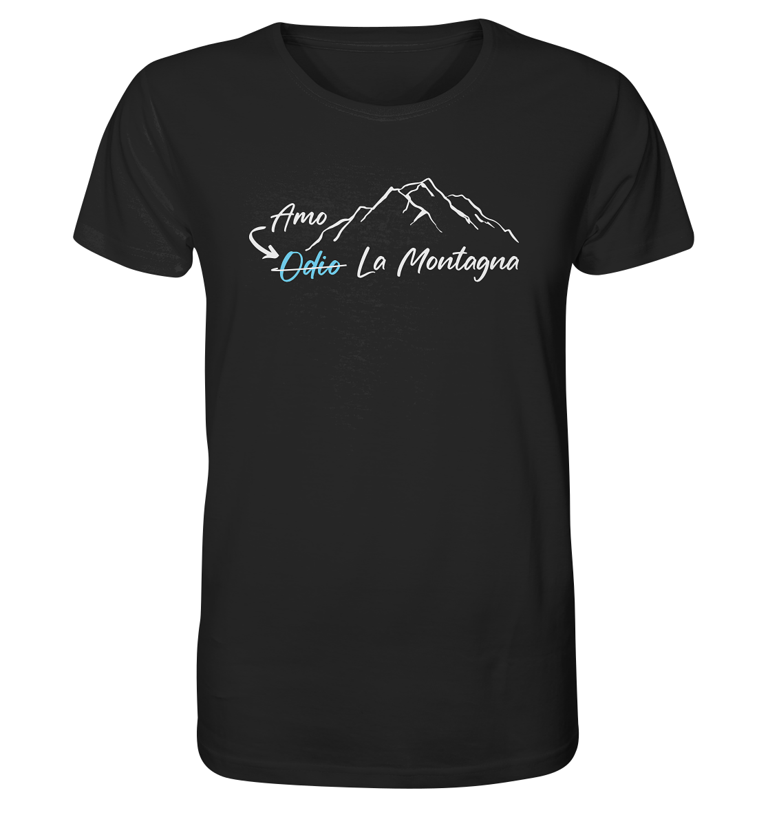 Amo Odio la montagna - Maglietta Uomo