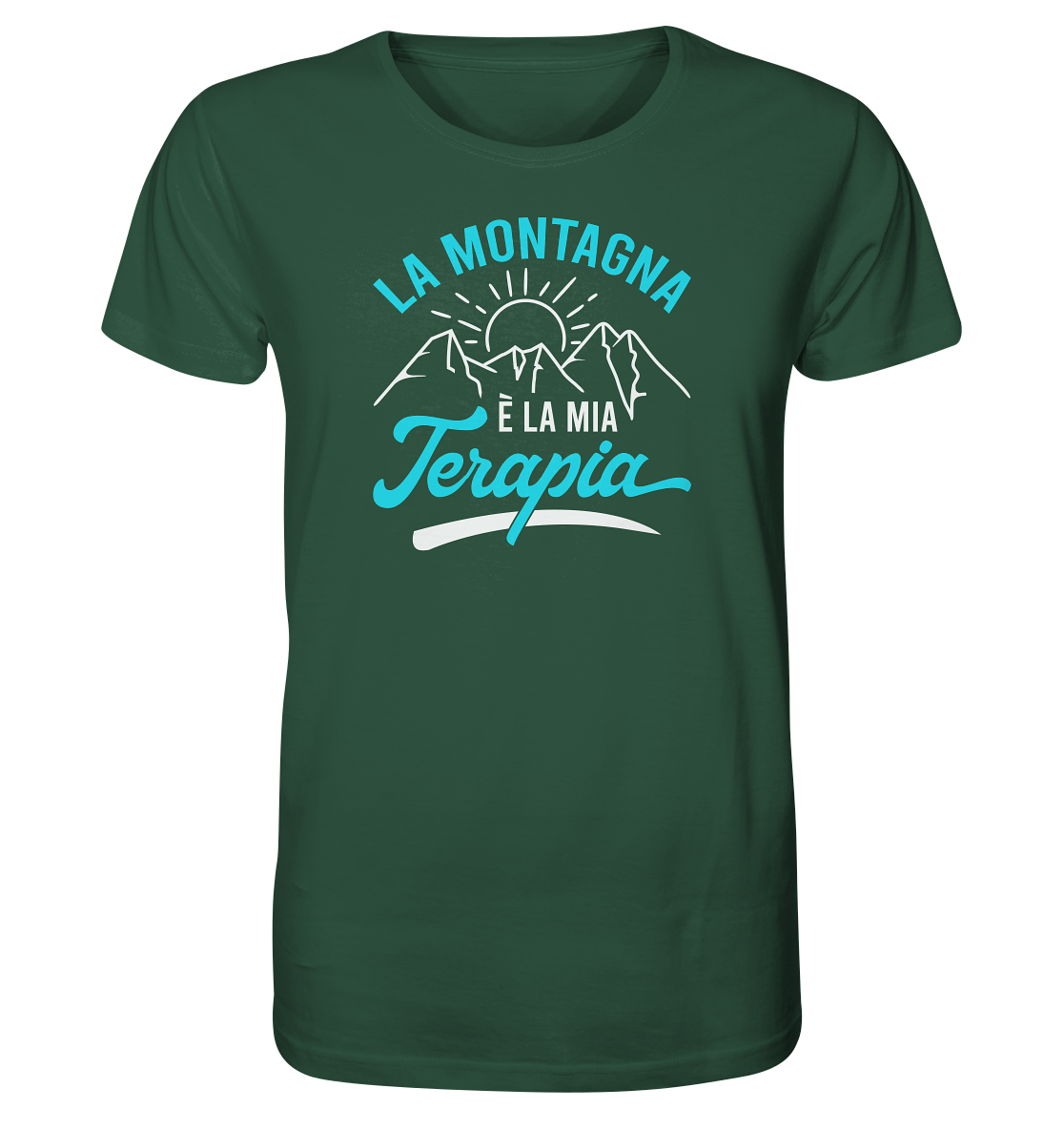 La montagna è la mia terapia - Maglietta Uomo