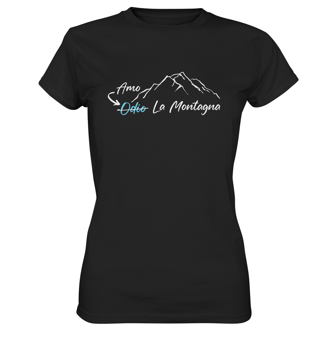 Amo Odio la montagna - Ladies Premium Shirt