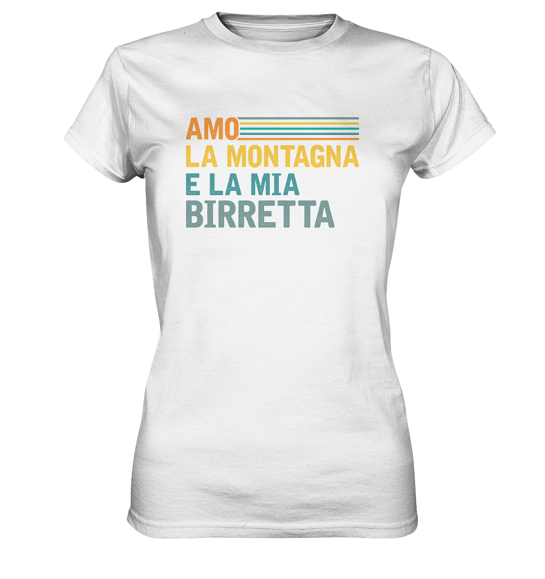 Amo la montagna e la mia birretta - Maglietta Donna